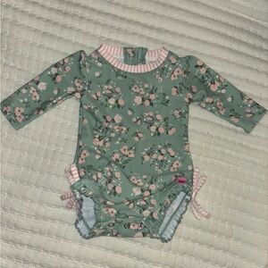 Ruffle Butts Rash guard baby girls swimsuit
